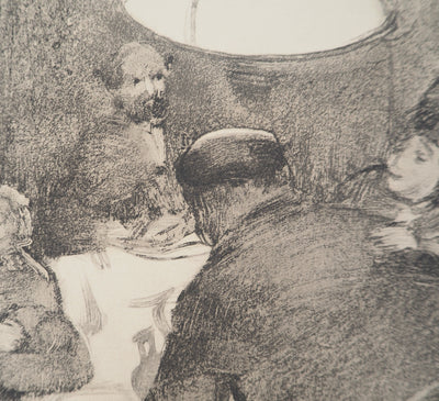AF Edgar DEGAS: Model with arched back, Original engraving, 1935