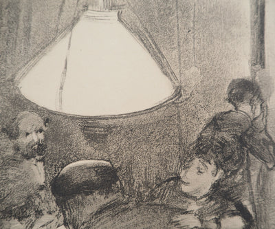 AF Edgar DEGAS: Model with arched back, Original engraving, 1935