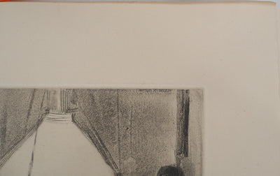 AF Edgar DEGAS: Model with arched back, Original engraving, 1935