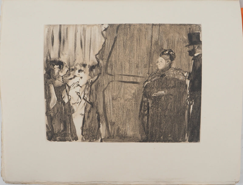 AF Edgar DEGAS: Model with arched back, Original engraving, 1935