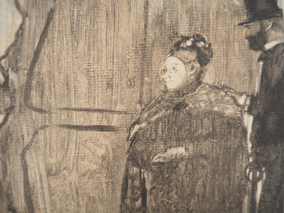 AF Edgar DEGAS: Model with arched back, Original engraving, 1935