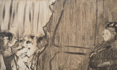 AF Edgar DEGAS: Model with arched back, Original engraving, 1935