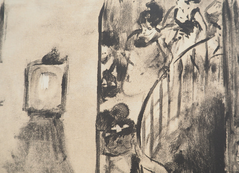 AF Edgar DEGAS: Model with arched back, Original engraving, 1935