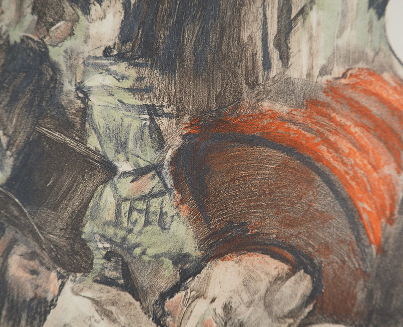 AF Edgar DEGAS: Model with arched back, Original engraving, 1935