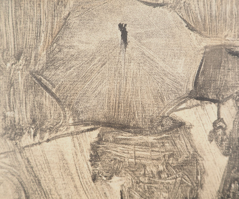 AF Edgar DEGAS: Model with arched back, Original engraving, 1935