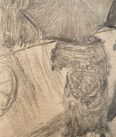 AF Edgar DEGAS: Model with arched back, Original engraving, 1935