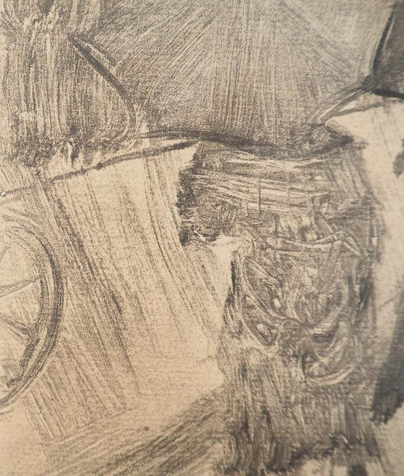 AF Edgar DEGAS: Model with arched back, Original engraving, 1935