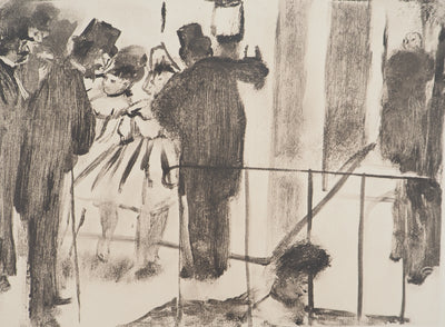 AF Edgar DEGAS: Model with arched back, Original engraving, 1935