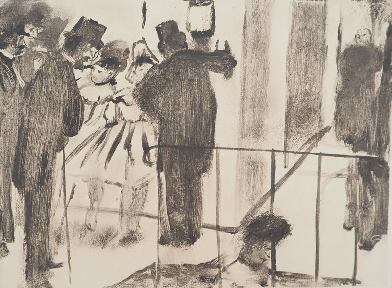 AF Edgar DEGAS: Model with arched back, Original engraving, 1935