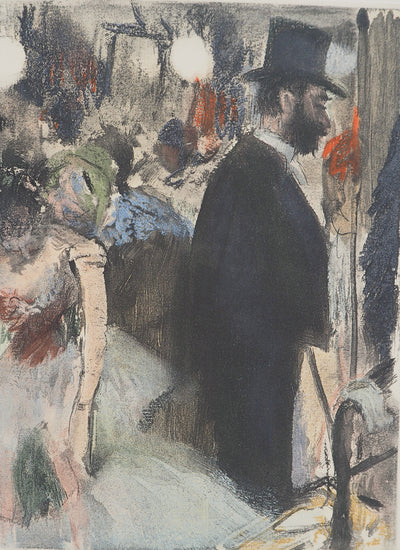 Edgar DEGAS : Dans les loges, Gravure