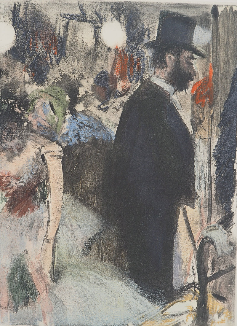 Edgar DEGAS : Dans les loges, Gravure