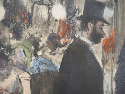 Edgar DEGAS : Dans les loges, Gravure