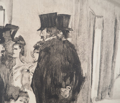 AF Edgar DEGAS: Model with arched back, Original engraving, 1935