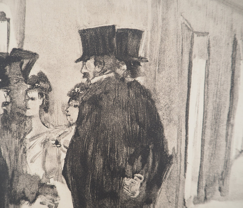AF Edgar DEGAS: Model with arched back, Original engraving, 1935