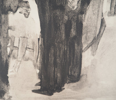 AF Edgar DEGAS: Model with arched back, Original engraving, 1935