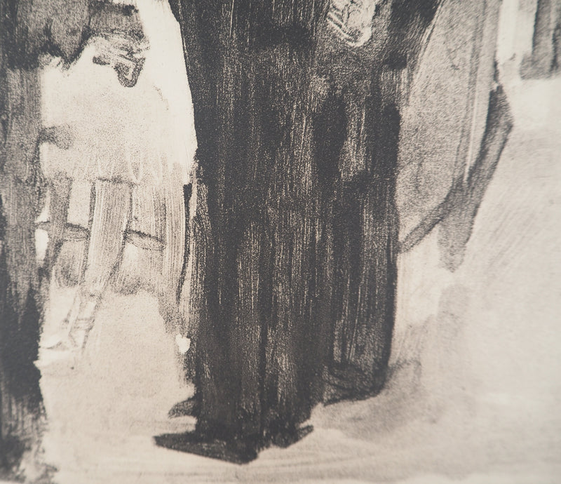 AF Edgar DEGAS: Model with arched back, Original engraving, 1935