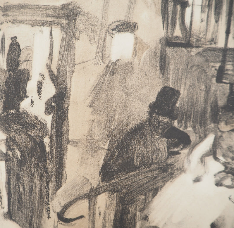 AF Edgar DEGAS: Model with arched back, Original engraving, 1935