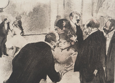 AF Edgar DEGAS: Model with arched back, Original engraving, 1935