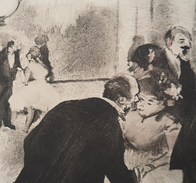 AF Edgar DEGAS: Model with arched back, Original engraving, 1935