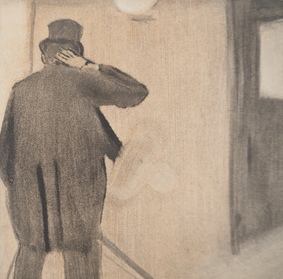 AF Edgar DEGAS: Model with arched back, Original engraving, 1935