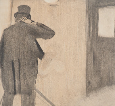 AF Edgar DEGAS: Model with arched back, Original engraving, 1935