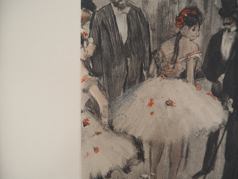 AF Edgar DEGAS: Model with arched back, Original engraving, 1935