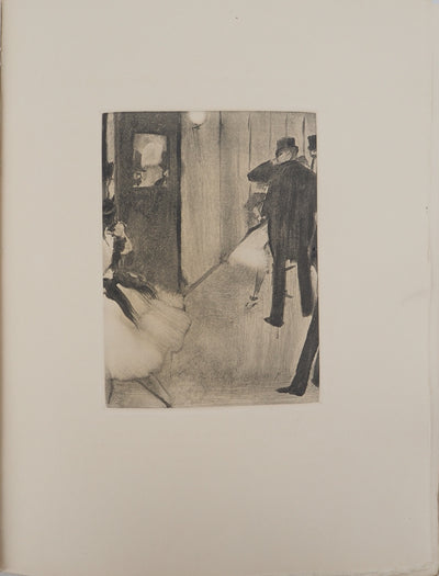 Edgar DEGAS : Rencontre dans les coulisses, Gravure