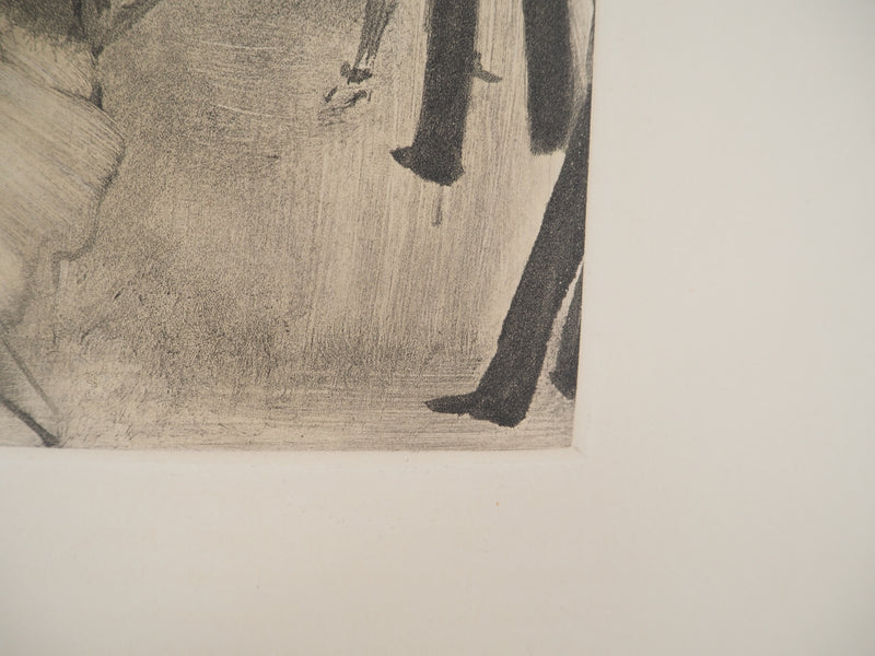 Edgar DEGAS : Rencontre dans les coulisses, Gravure