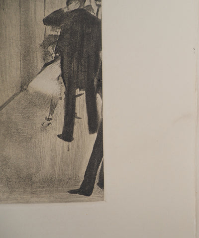 Edgar DEGAS : Rencontre dans les coulisses, Gravure
