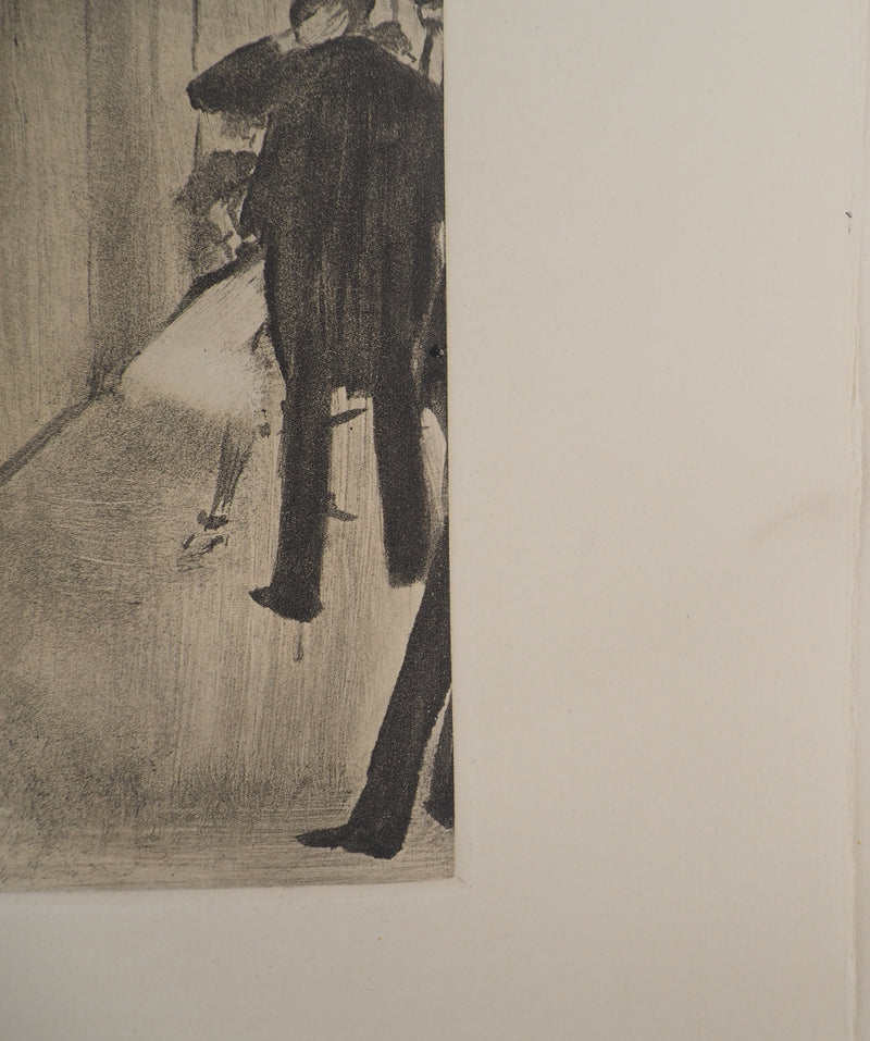 Edgar DEGAS : Rencontre dans les coulisses, Gravure