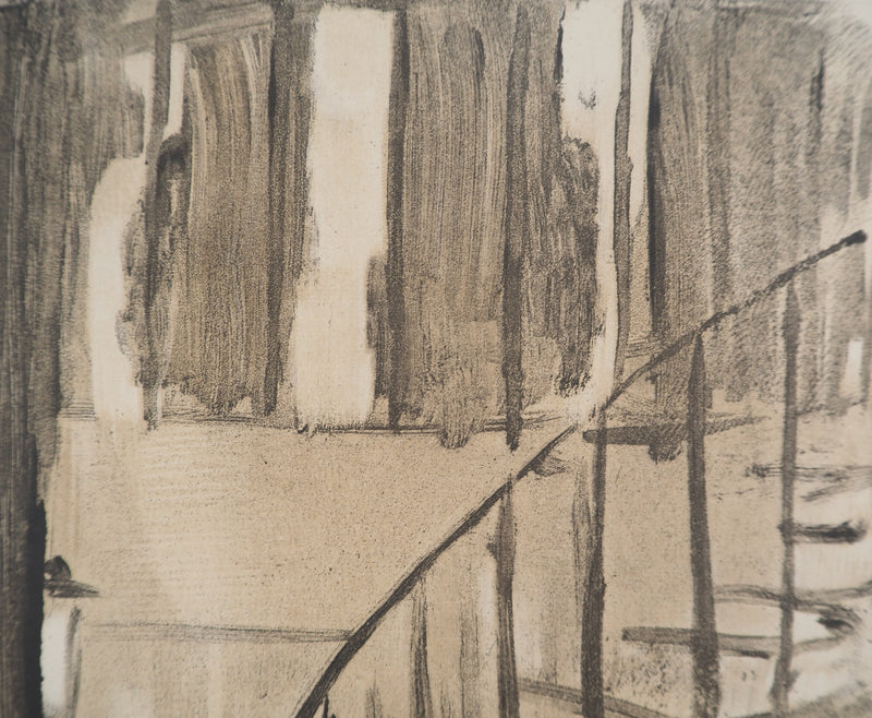 AF Edgar DEGAS: Model with arched back, Original engraving, 1935