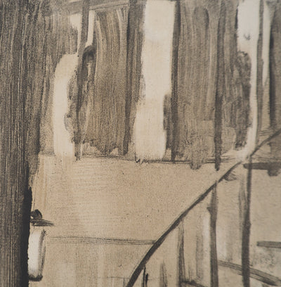 AF Edgar DEGAS: Model with arched back, Original engraving, 1935