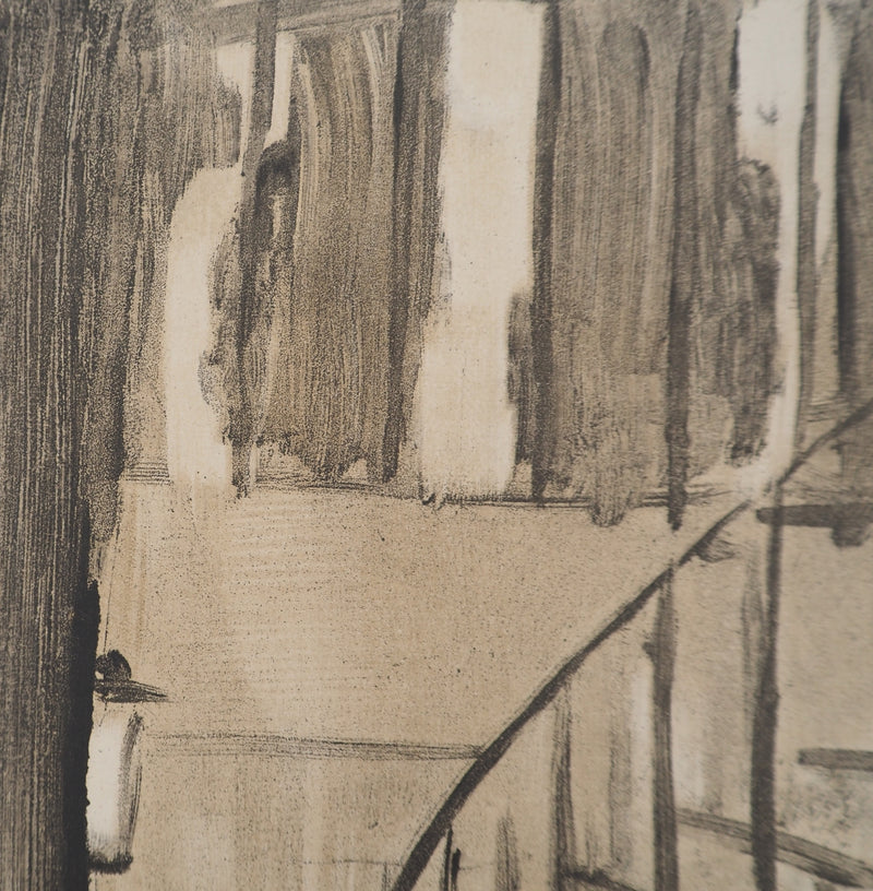 AF Edgar DEGAS: Model with arched back, Original engraving, 1935