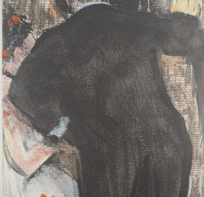 AF Edgar DEGAS: Model with arched back, Original engraving, 1935