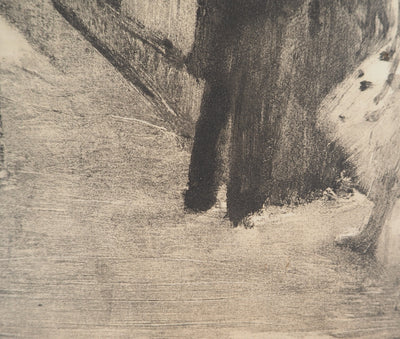 AF Edgar DEGAS: Model with arched back, Original engraving, 1935