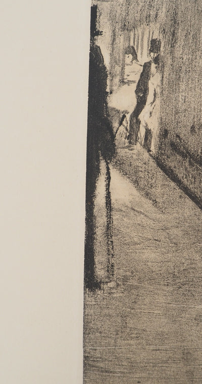 AF Edgar DEGAS: Model with arched back, Original engraving, 1935