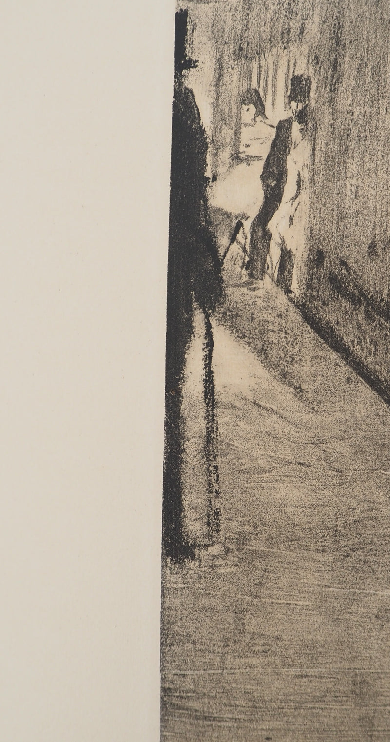 AF Edgar DEGAS: Model with arched back, Original engraving, 1935