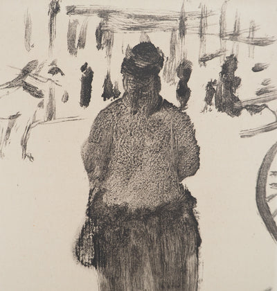 AF Edgar DEGAS: Model with arched back, Original engraving, 1935