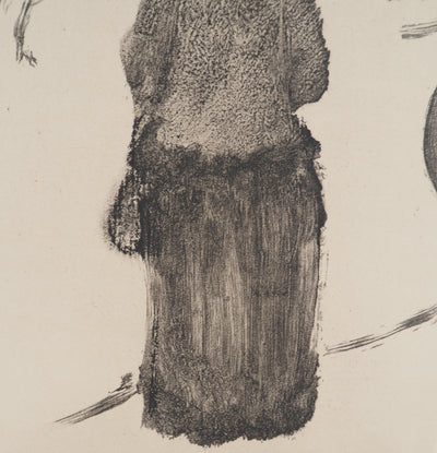 AF Edgar DEGAS: Model with arched back, Original engraving, 1935