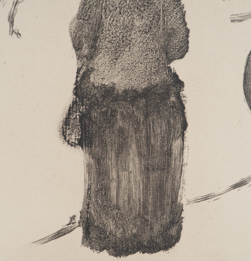 AF Edgar DEGAS: Model with arched back, Original engraving, 1935