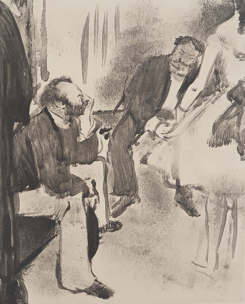 AF Edgar DEGAS: Model with arched back, Original engraving, 1935