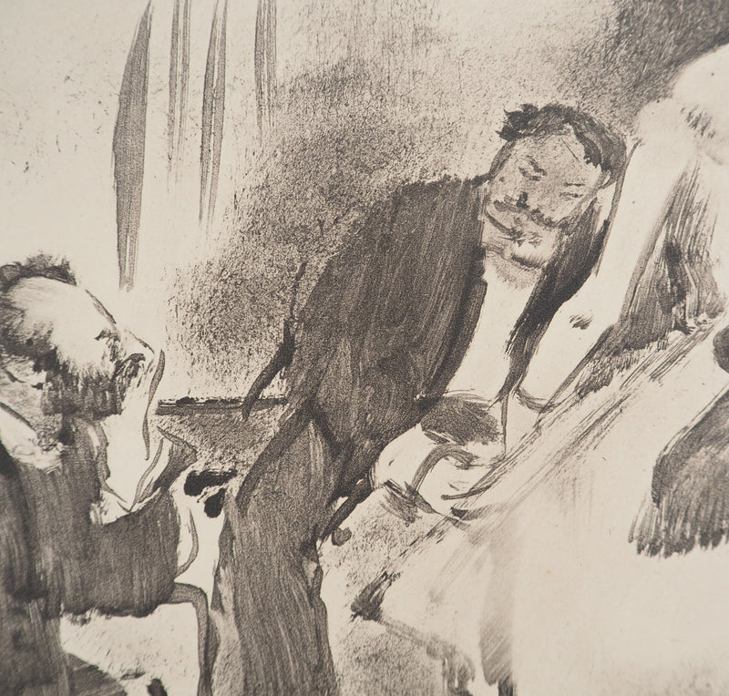 AF Edgar DEGAS: Model with arched back, Original engraving, 1935