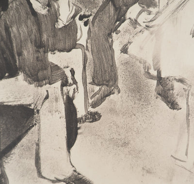 AF Edgar DEGAS: Model with arched back, Original engraving, 1935