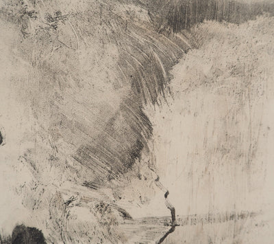 AF Edgar DEGAS: Model with arched back, Original engraving, 1935