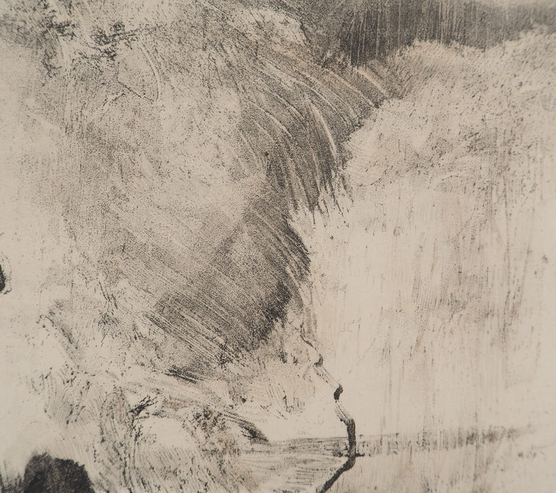 AF Edgar DEGAS: Model with arched back, Original engraving, 1935