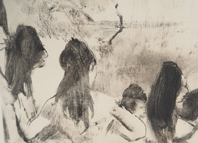 AF Edgar DEGAS: Model with arched back, Original engraving, 1935