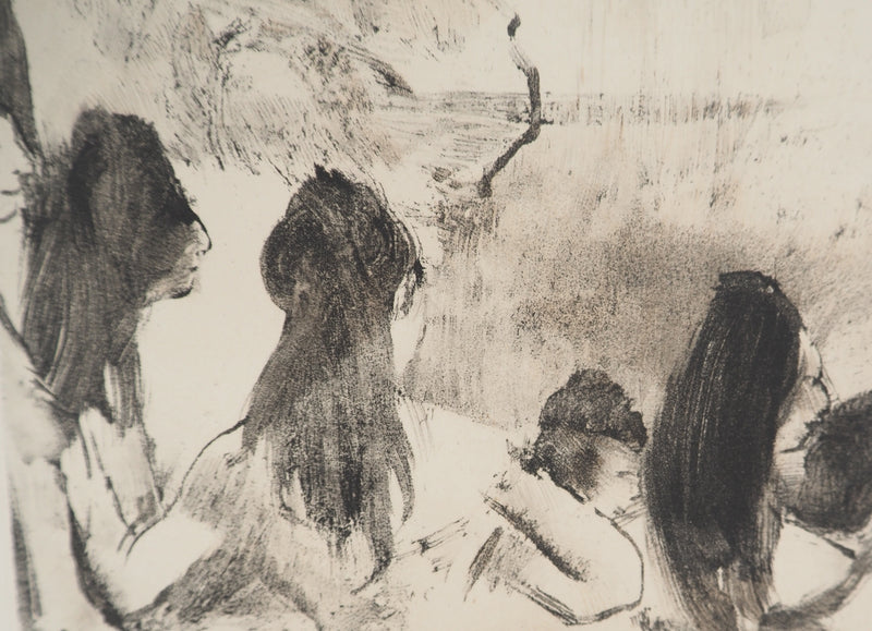 AF Edgar DEGAS: Model with arched back, Original engraving, 1935