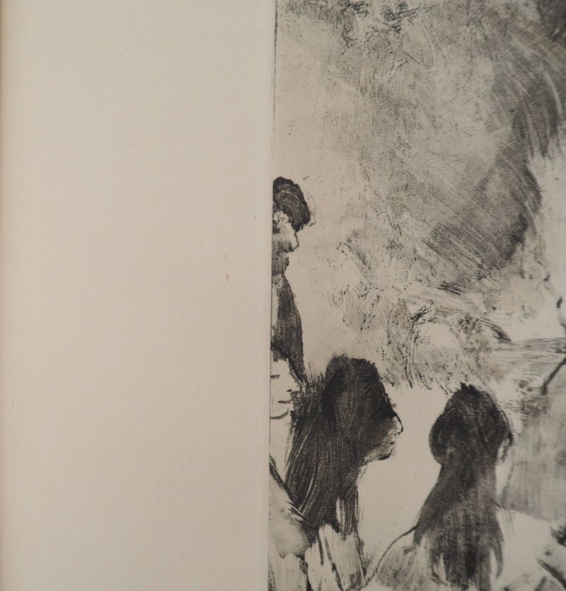 AF Edgar DEGAS: Model with arched back, Original engraving, 1935