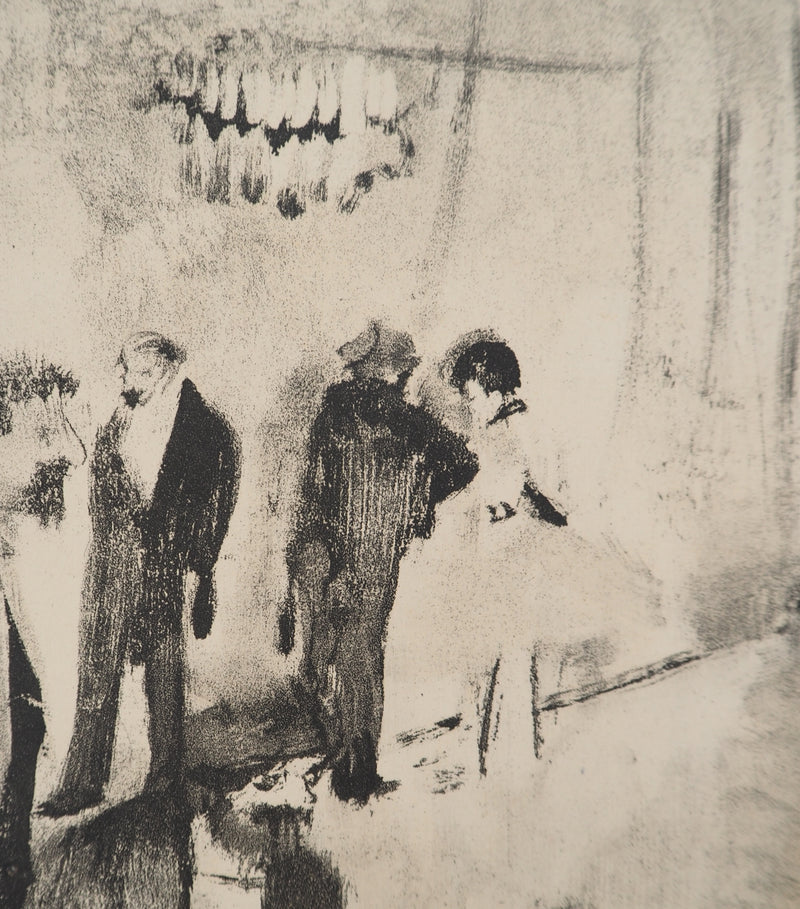 AF Edgar DEGAS: Model with arched back, Original engraving, 1935