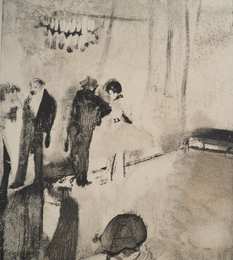 AF Edgar DEGAS: Model with arched back, Original engraving, 1935